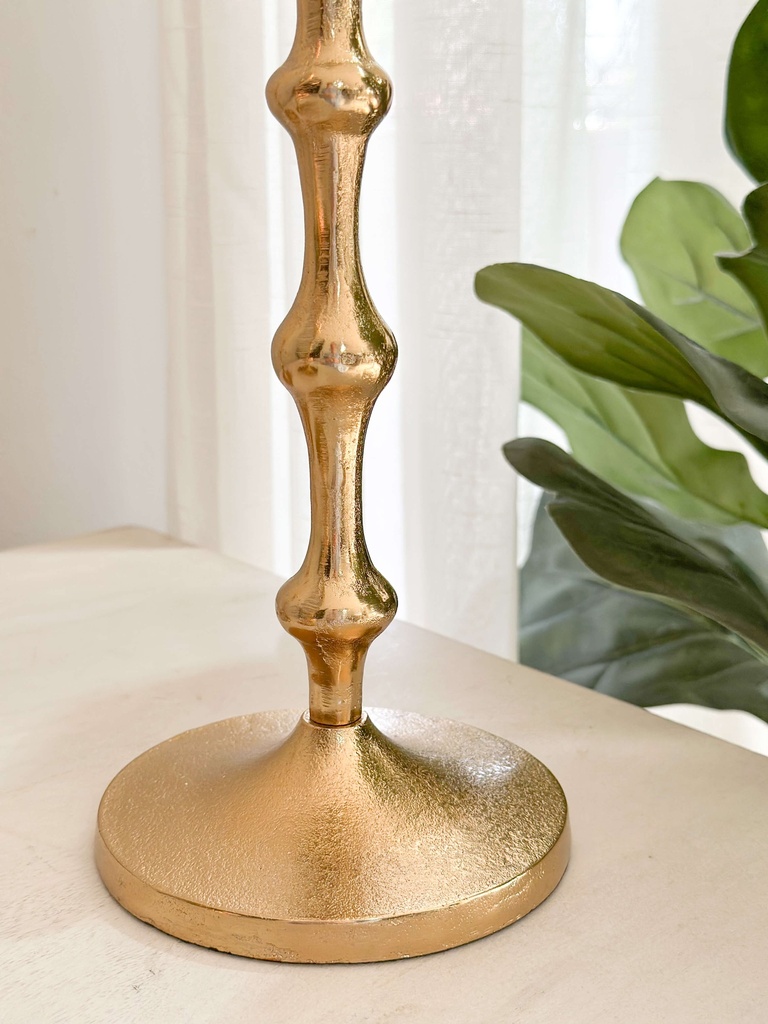 Set de 3 candelabros dorados Eleanor