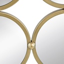 Espejo dorado circulos
