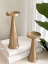 Set de 2 candelabros dorados pequeños