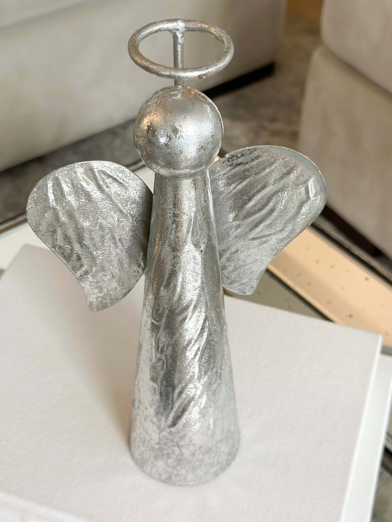 Angel de metal plateado (2 Estilos)