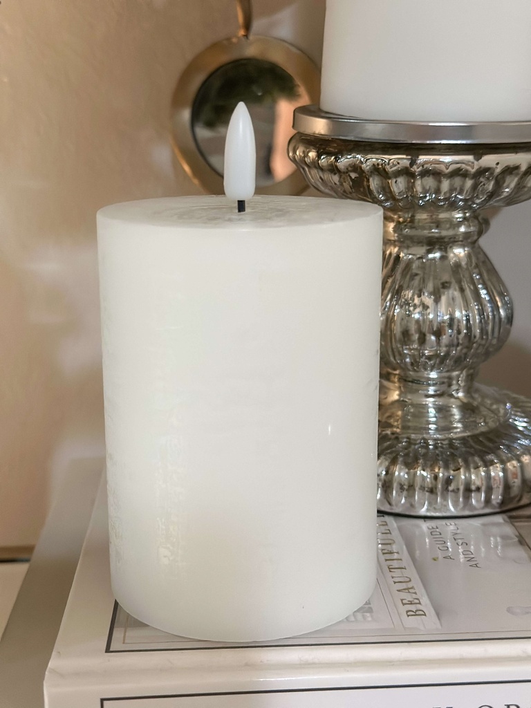 Set de 3 candelas led con textura