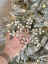 Snowflakes dorado con perlas