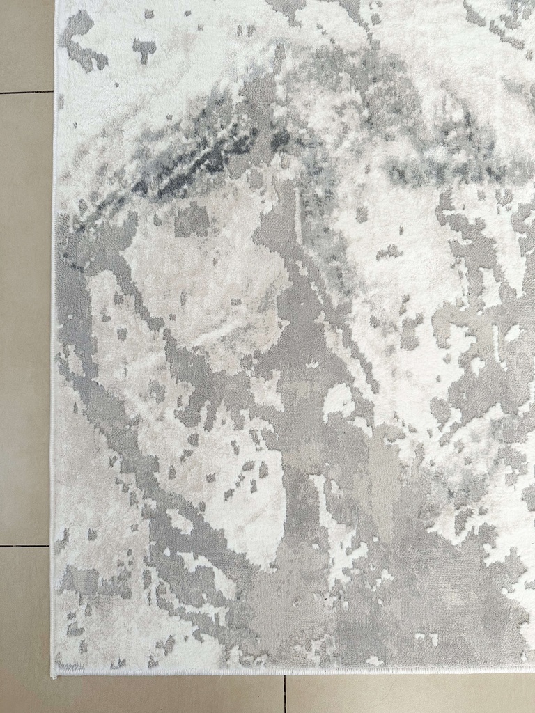 Alfombra abstracta moderna gris