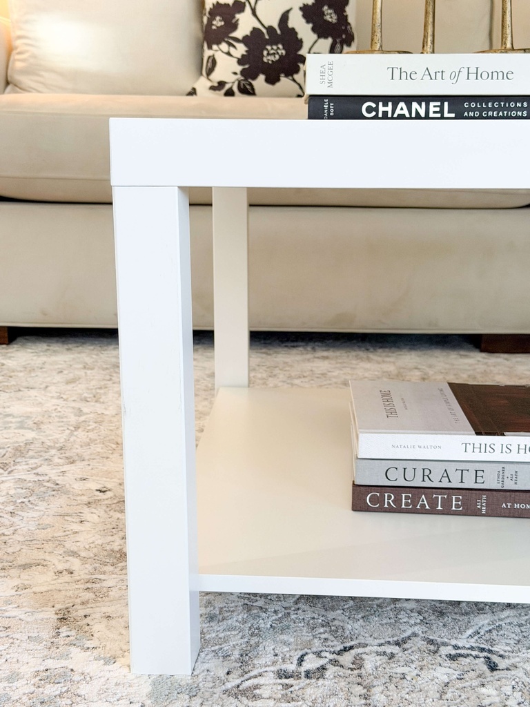 Mesa rectangular blanca