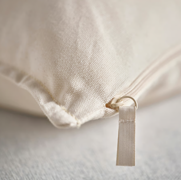 Forro de cojin natural algodon