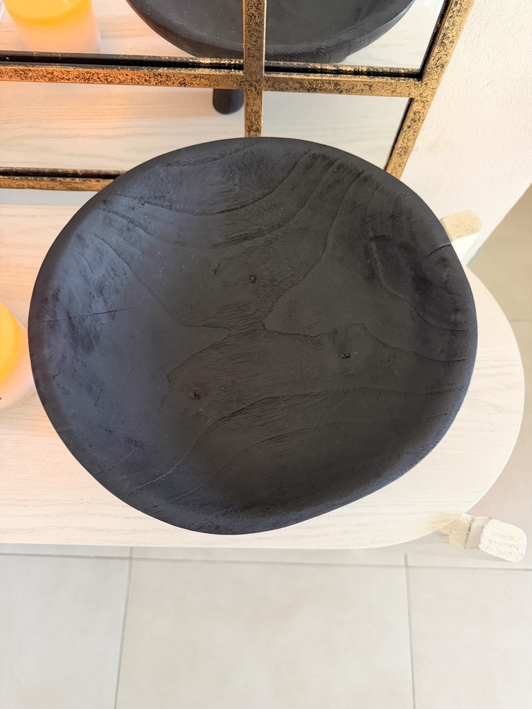 Cuenco de teka negro