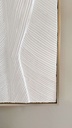 Cuadro rectangular blanco con textura