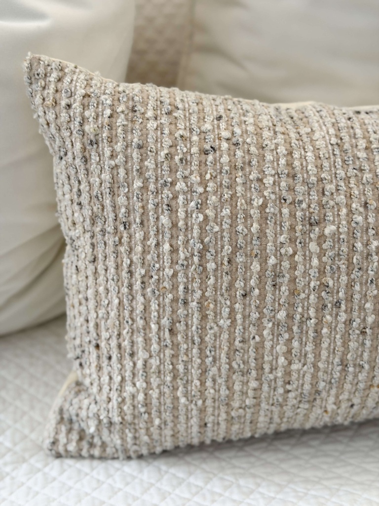 Cojin lumbar oversized estillo Boucle