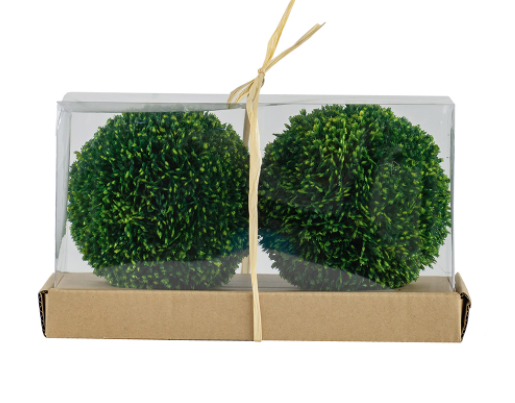 Set de 2 esferas decorativas medianas