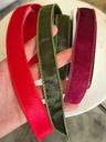 Rollo de cinta velvet de 1 pulgada (3 Colores)