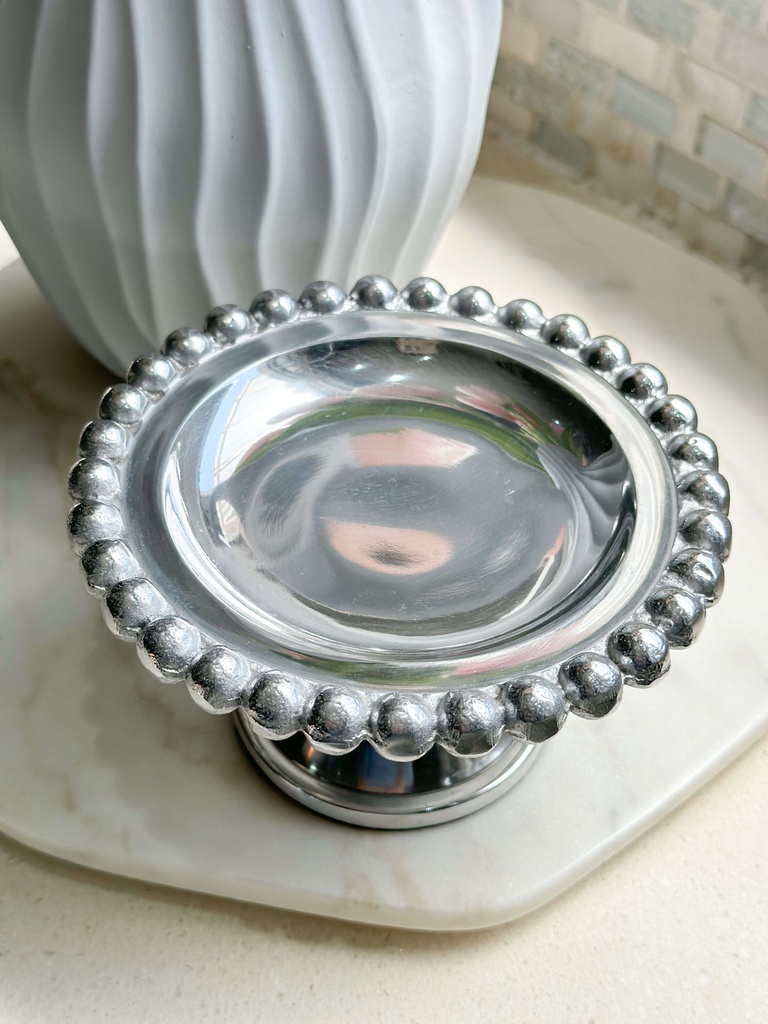 Beaded candle/cupcake stand