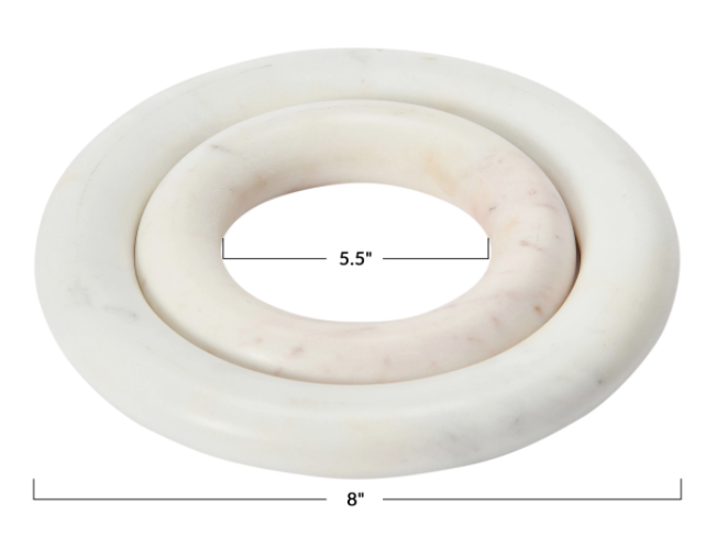 Set de 2 marble trivets