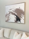 Cuadro abst. blanco y taupe