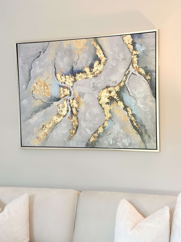 Cuadro abstracto tipo flor