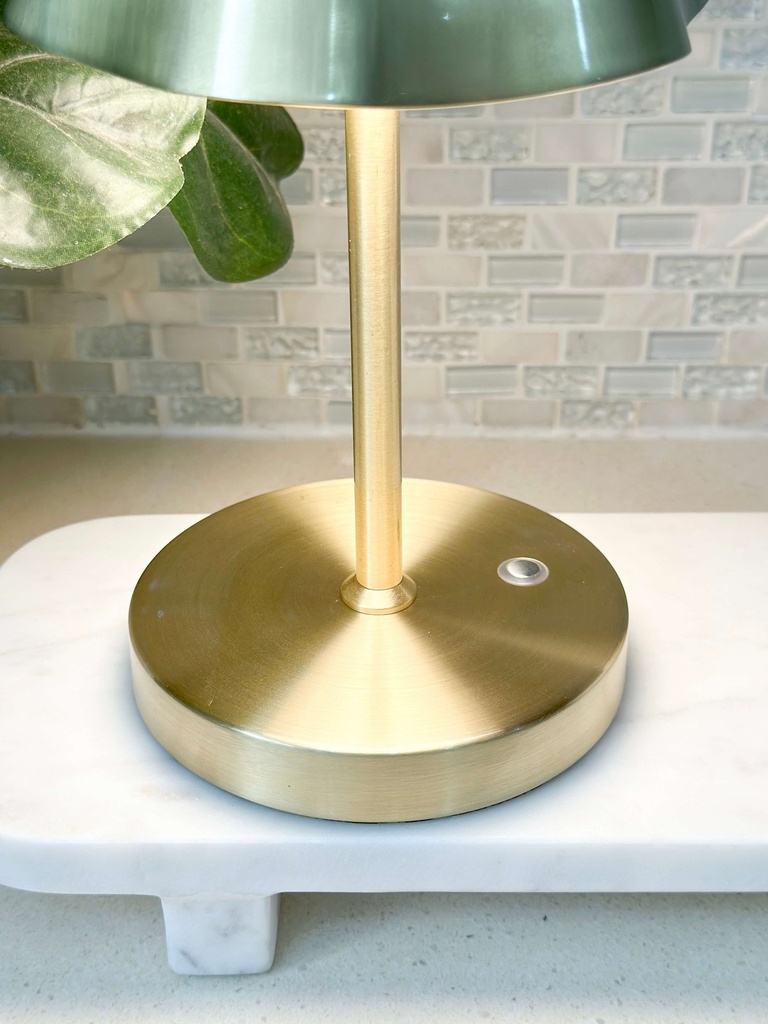 Lampara touch dorada