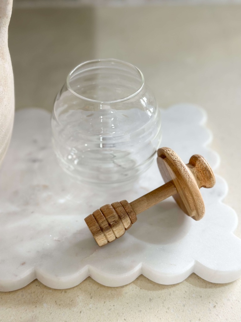 Honey jar glass y acacia