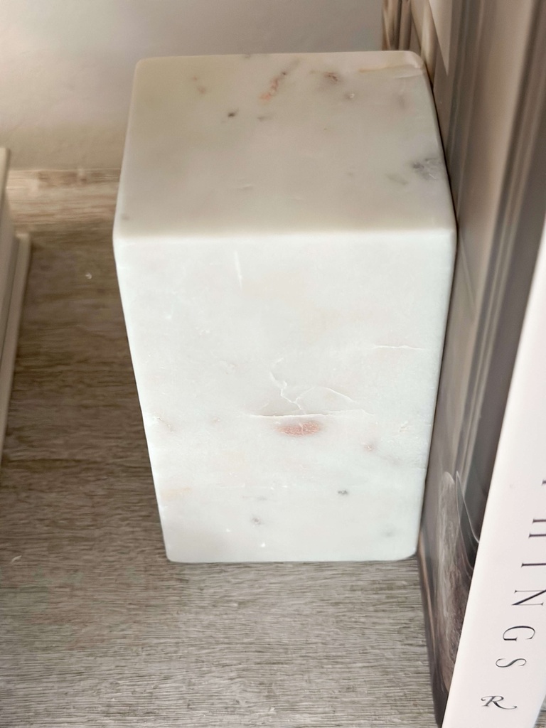 Set de 2 bookends de marmol