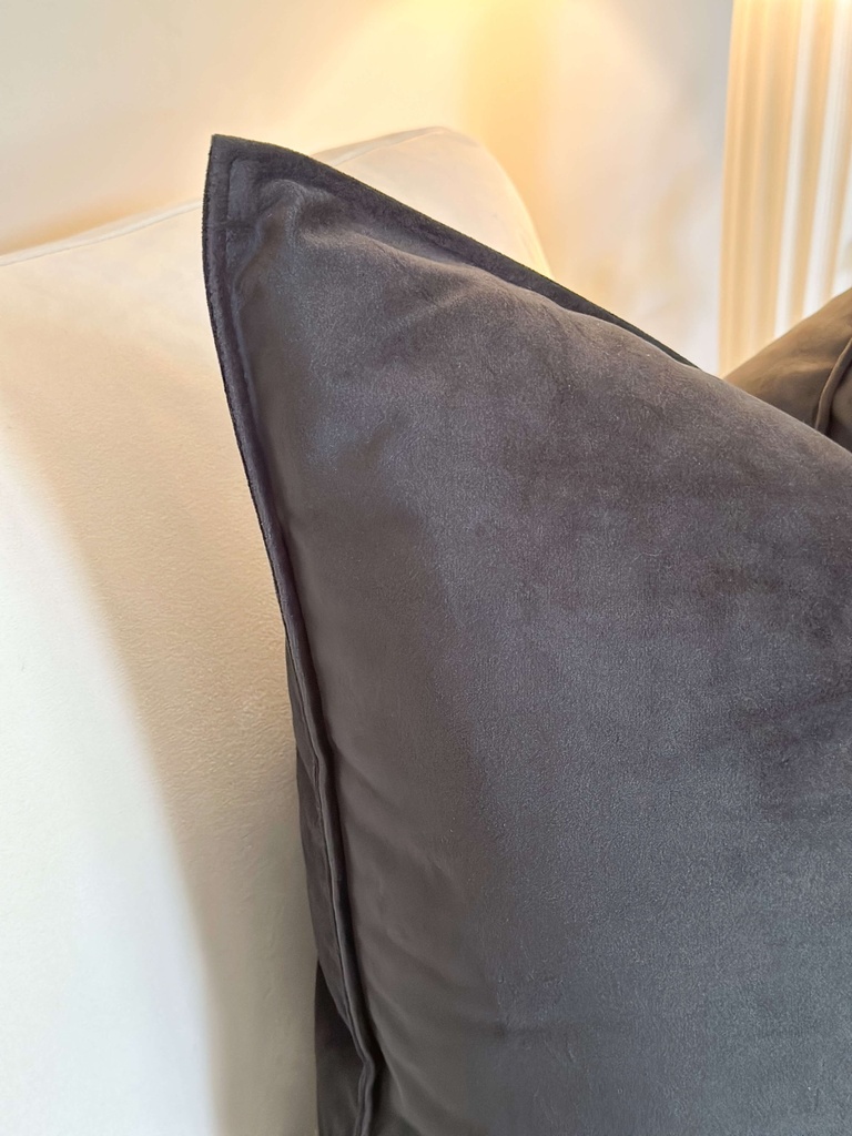 Forro de cojin euro velvet negro