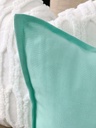 Forro de Cojin verde menta de algodón