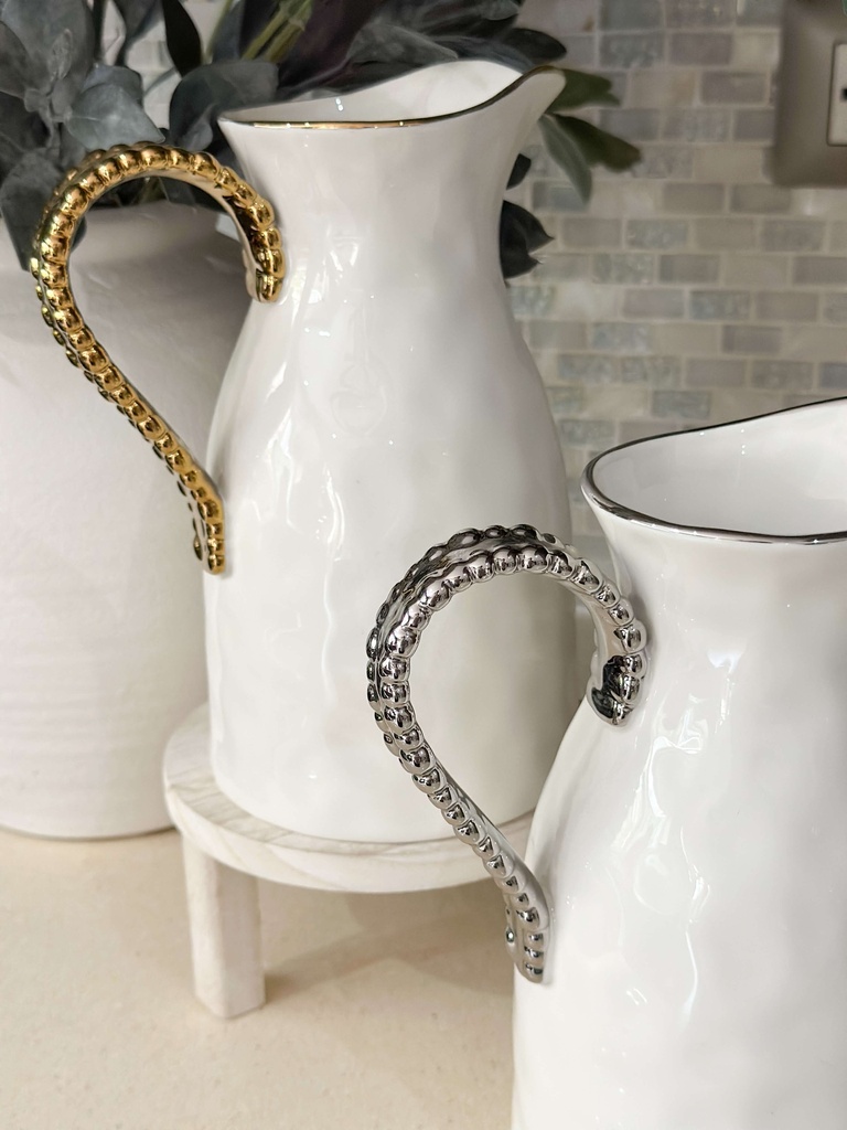 Pichel de Porcelana (Dorado y Plateado)