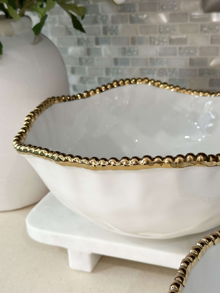 Bowl para servir dorado