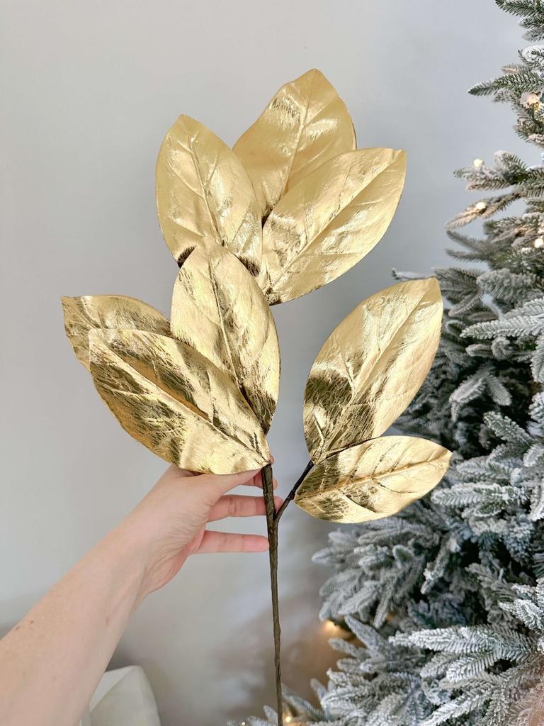 Rama Hoja de Magnolia Dorada