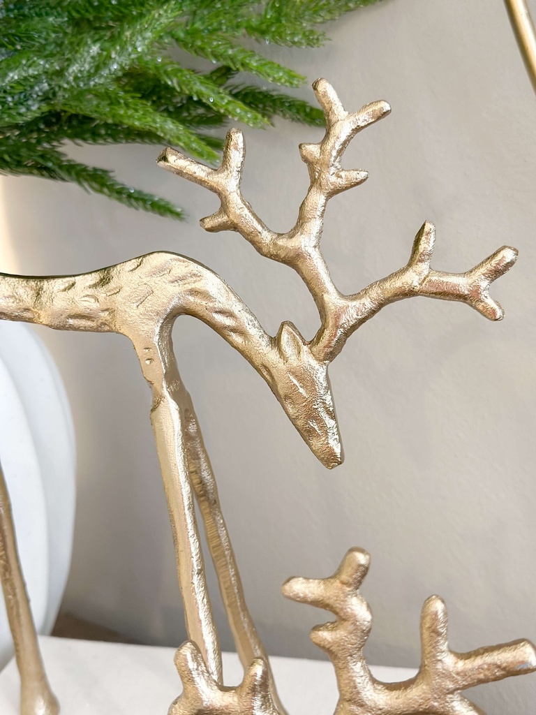 Set de 2 venados modernos de metal