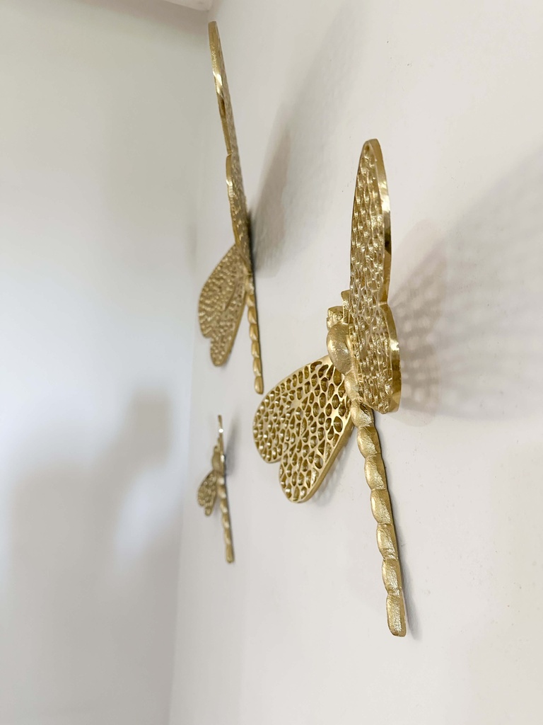 Set de 3 libelulas de pared