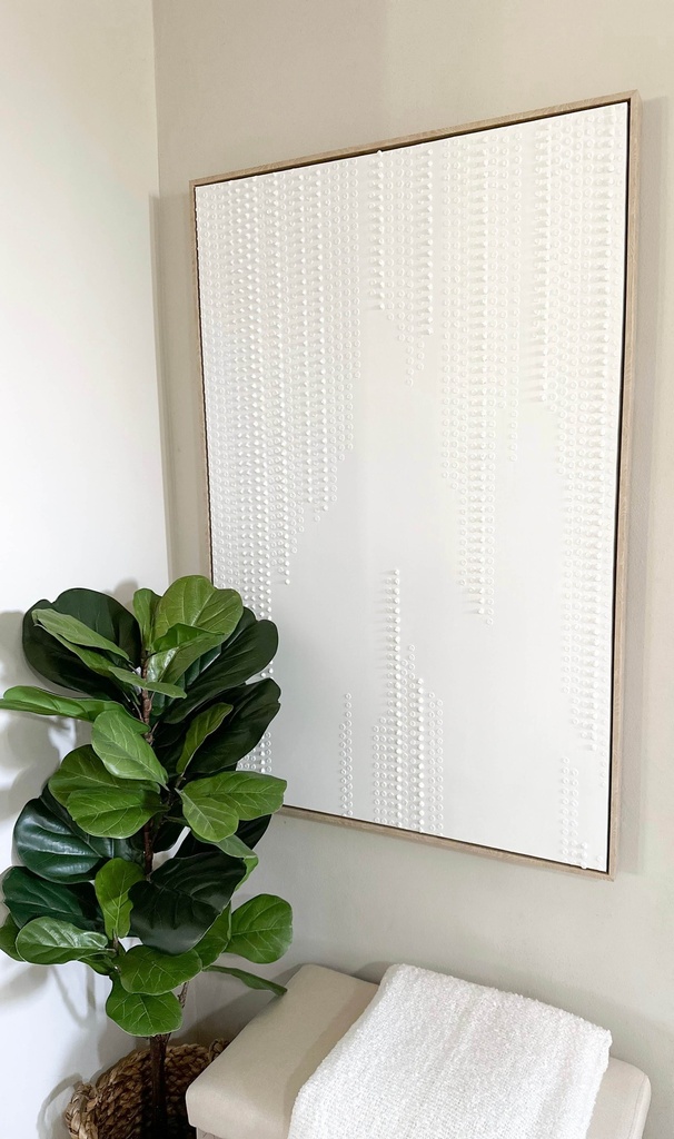 Cuadro blanco moderno con textura