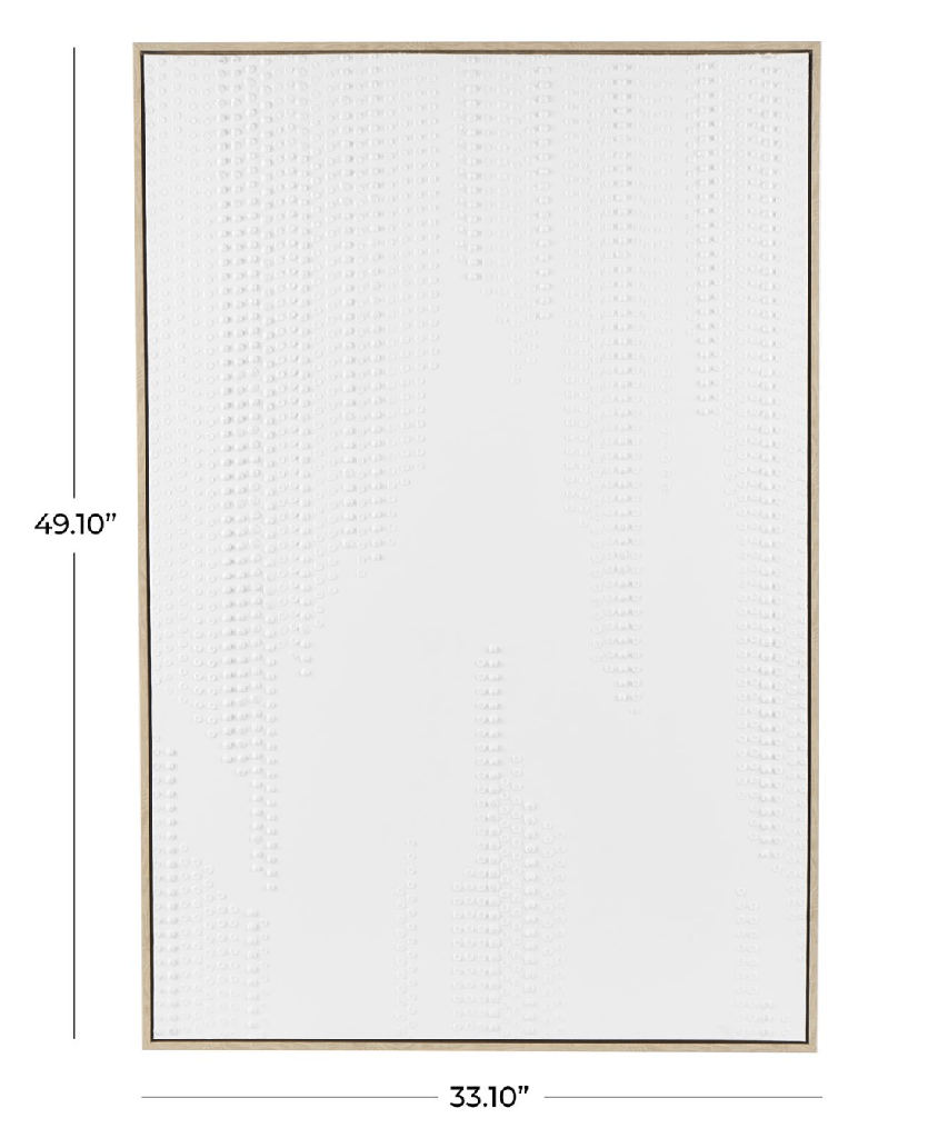 Cuadro blanco moderno con textura