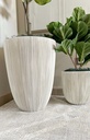 Macetera crema tallada (3 Tamaños)