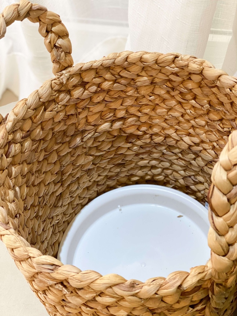 Canasta Macetera con plato