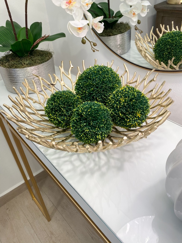 Set de 3 esferas decorativas pequeñas