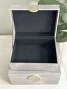 Set de 2 cajas decorativas gris