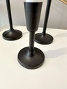 Set de 3 Candelabros negros lisos