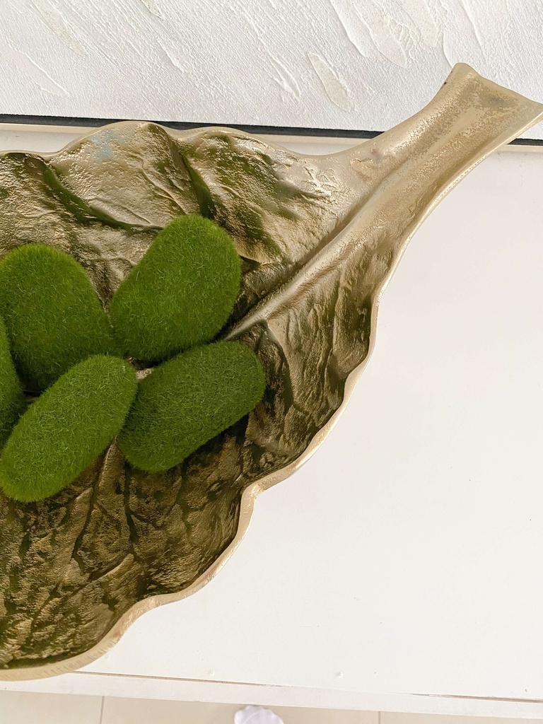 Hoja tipo bowl dorada