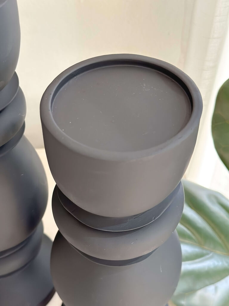 Set de 2 candelabros negros