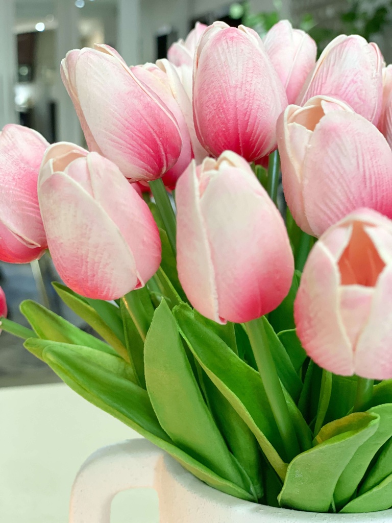 Bunch de 7 Tulipanes Rosa y Magenta