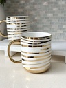 Set de 2 tazas de porcelana y titanio