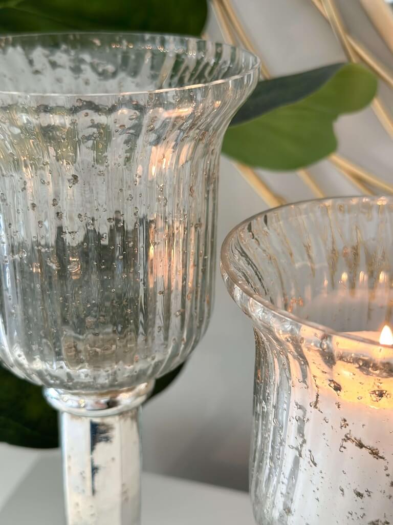 Set de 2 candelabros de mercurio Olivia