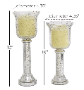 Set de 2 candelabros de mercurio Olivia