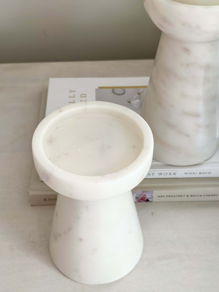 Set de 2 candelabros de marmol