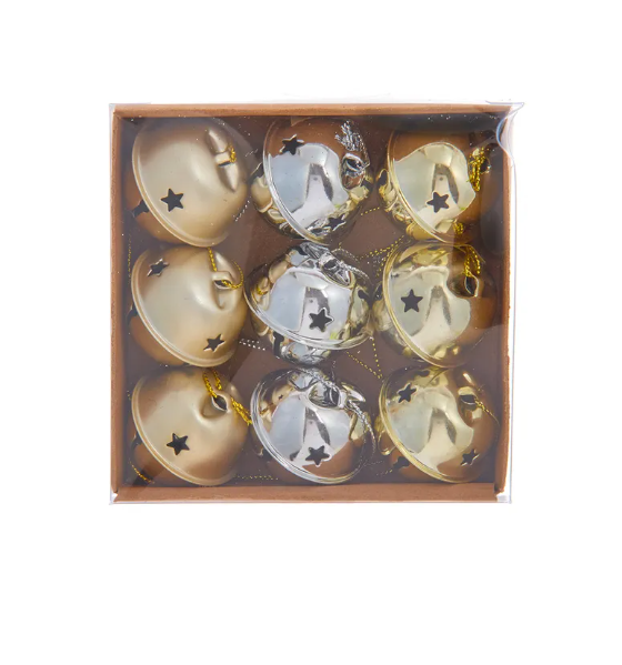 Set de 9 cascabeles decorativos
