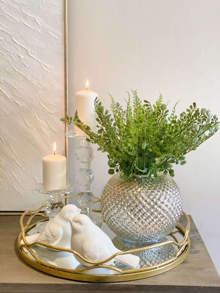 Set de 2 candelabros de cristal facetados