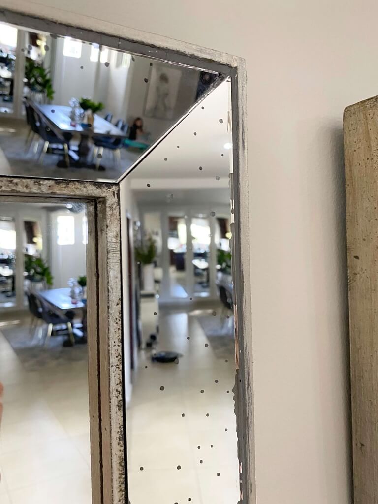 Set de 2 Espejos Antiguos cuadrados