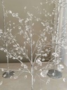 Arbol Plateado con Cristales (3 Tamaños)