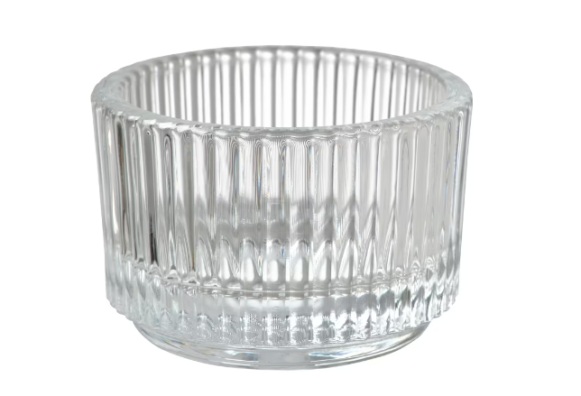 Portavela para candela tealight de vidrio