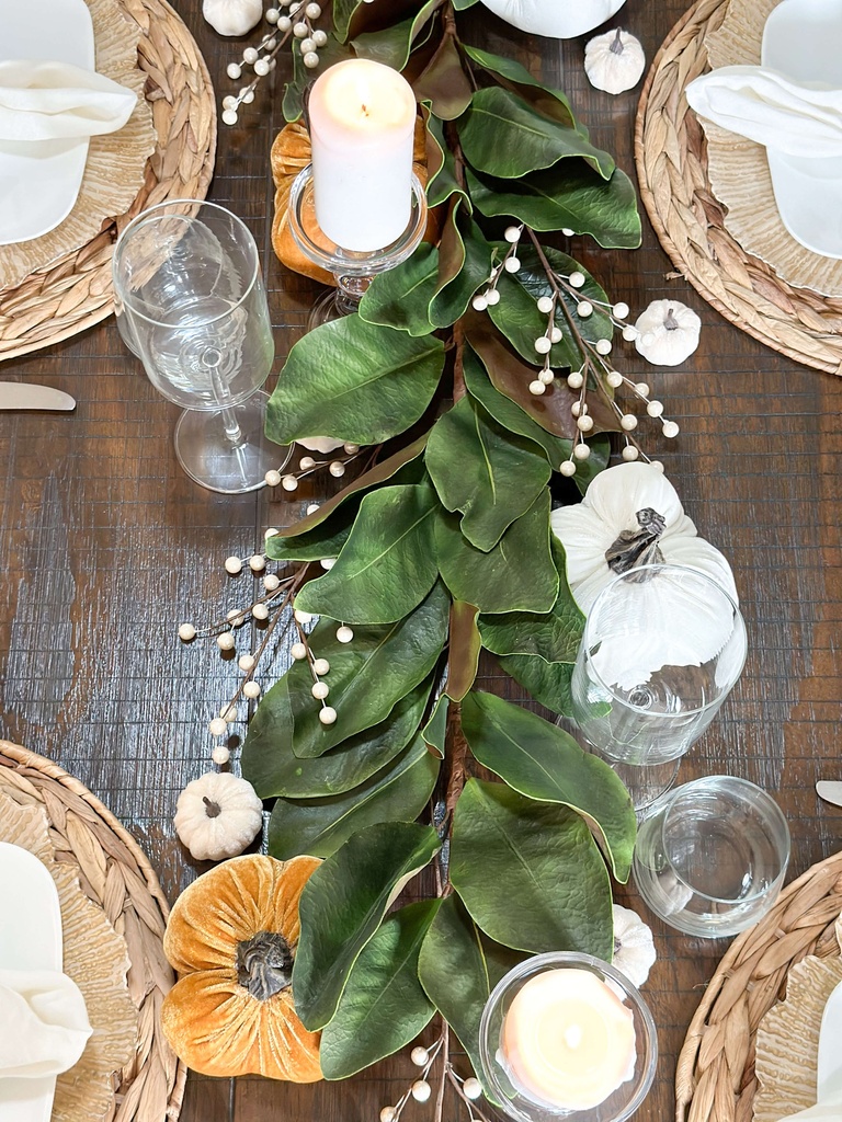 Guirnalda de hojas de magnolia