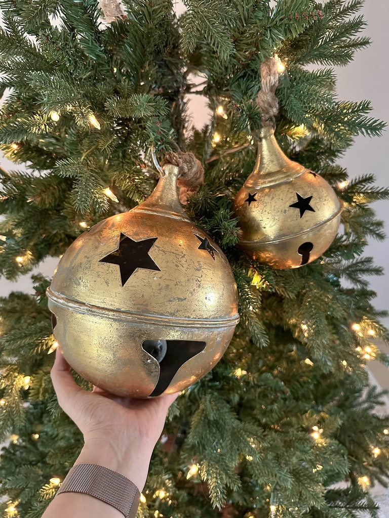 Campana redonda dorada (Dos tamaños