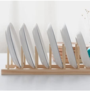 Organizador de platos de bambú